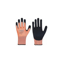 Leipold Schnittschutzhandschuhe Solidstar 1683 Größe 10 orange/schwarz EN 388 PSA-Kategorie II , VE: 12 Paar