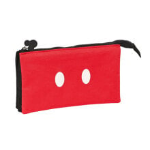 Triple Carry-all Mickey Mouse Clubhouse Mickey mood Red Black (22 x 12 x 3 cm)