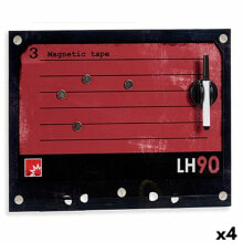 Magnetic Board with Marker 40 x 30 cm (4 Units)