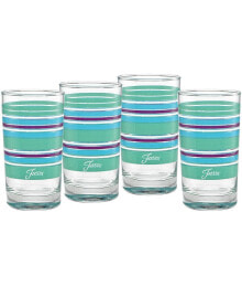Farmhouse Chic Stripes 7-Ounce Juice Glass Set of 4