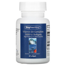 Витамин D Allergy Research Group, Vitamin D3 Complete, 5,000 IU, 60 Softgels