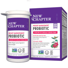 Пребиотики и пробиотики new Chapter Weight Management Probiotic Пробиотики для контроля веса 10 млрд КОЕ 30 веганских капсул