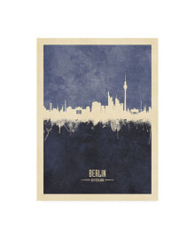 Trademark Global michael Tompsett Berlin Germany Skyline Navy Canvas Art - 27