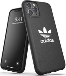 чехол iPhone 12 Pro Max силиконовый черный с логотипом adidas
