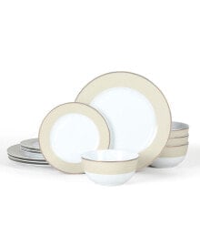 Martha Stewart gracie Lane 12 Piece Dinnerware Set, Service for 4