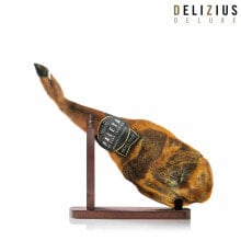 Set of Iberian Grain-Fed Ham Shoulder and Ham Holder Delizius Deluxe