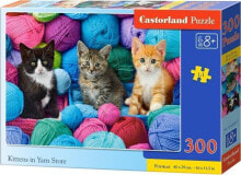 Castorland Puzzle 300 Kittens in Yarn Store CASTOR