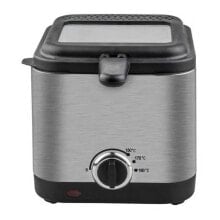 KUKEN Stainless steel with glass lid fryer 1L 900W