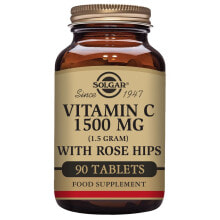 Витамин С Solgar Vitamin C  Витамин С 1500 мг + экстракт шиповника 90 таблеток