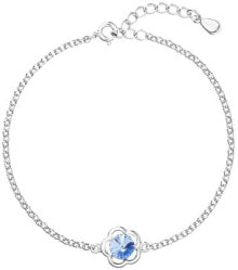 Женские ювелирные браслеты silver bracelet with Swarovski crystals 33117.3 Lt. Sapphire