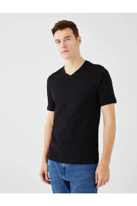 Черные мужские футболки LC WAIKIKI (ЛС Вайкики)