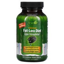 Жиросжигатели Irwin Naturals, Forskolin, Fat-Loss Diet, 60 Liquid Soft-Gels