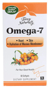 Рыбий жир и Омега 3, 6, 9 terry Naturally Omega 7 Натуральные жирные кислоты Омега-7 60 гелевых капсул