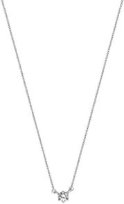Women's Jewelry Necklace сверкающее серебряное колье с прозрачным цирконом ESNL01251142