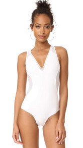 Купить женские купальники Stella Mccartney: Stella McCartney 145130 Women's Neoprene & Mesh One-Piece Swimsuit Sz XS