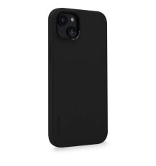 Decoded MagSafe Silikon Backcover für iPhone 14 Plus schwarz