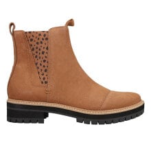 Купить коричневые женские высокие ботинки TOMS: TOMS Dakota Round Toe Chelsea Womens Brown Casual Boots 10018995T