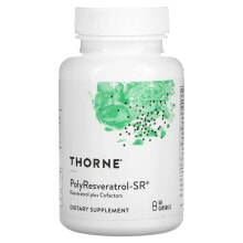 Антиоксиданты thorne, PolyResveratrol-SR, 60 капсул