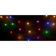 Helle Girlande - Ibiza - LEDString -akel - 20 Farb -LEDs mit IP44 - 10 m Schutz