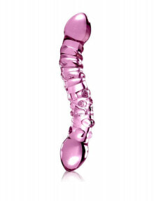 Glasdildo doppelsitig rosa - PipeDream Icicles No55