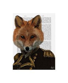 Trademark Global fab Funky Admiral Fox, Portrait Canvas Art - 15.5