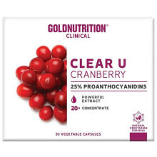 Витамины и БАДы для мочеполовой системы GOLD NUTRITION Clinical Clear-U 30 Units Cranberry