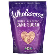 Сахар Wholesome Sweeteners, Органический тростниковый сахар, 907 г (2 фунта)