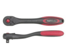 Трещотки для автомобиля yato Standard ratchet 1/4 &quot;, 144mm, bent (YT-0293)