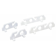 A.A.A. 2 Compartments PVC Wall Rod Holder