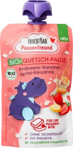 Quetschie Pausenfreund Erdbeere, Banane, Reisdrink, ab 3 Jahren, 120 g