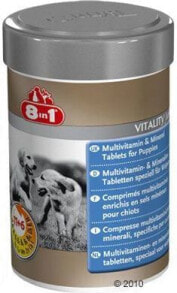 Витамины и добавки для кошек и собак 8in1 Vitamin preparation 8in1 Multi Vitamin- Junior. The package contains 100 tablets.