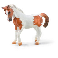 COLLECTA Pony Chicoteague Chestnut Pinto XL Figure