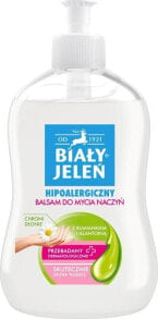 Купить средства для мытья посуды Biały Jeleń: Biały Jeleń Hipoalergiczny balsam do mycia naczyń z rumiankiem i alantoiną 0,5L