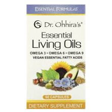 Рыбий жир и Омега 3, 6, 9 dr. Ohhira's, Essential Formulas Inc., Незаменимые живые масла, 60 капсул
