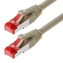 Кабели и разъемы для аудио- и видеотехники helos CAT6 S/FTP (PIMF), 30m сетевой кабель SF/UTP (S-FTP) Серый 117981