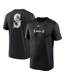 Nike men's Black Seattle Mariners Fashion Over Shoulder Logo Legend T-shirt