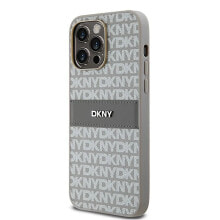 DKNY Dkhcp14Xprthsle iPhone 14 Pro Max 6.7 Bezowy Leather Mono Stripe phone case