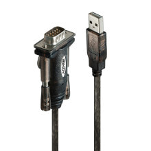 Lindy USB Serial Adapter Lite RS-232 Серый 42855