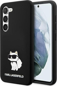 Karl Lagerfeld Karl Lagerfeld KLHCS24SSNCHBCK S24 S921 hardcase czarny/black Silicone Choupette NoSize