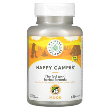 Растительные экстракты и настойки Natural Balance, Happy Camper, Mood, 120 Vegcaps
