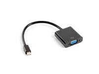 AD-0006-BK - 0.2 m - VGA (D-Sub) - Mini DisplayPort - Male - Female - 1920 x 1200 pixels