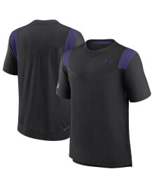 Nike men's Black Baltimore Ravens Sideline Tonal Logo Performance Player T-shirt