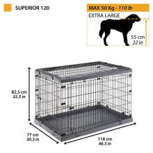 FERPLAST Superior 120 Dogs Cage