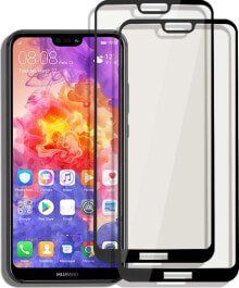 Hartowane Szkło 5D HUAWEI P20 LITE czarne FULL GLUE uniwersalny