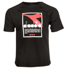 Черные мужские футболки и майки Diadora (Диадора)