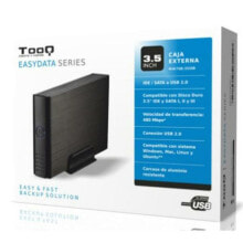 Корпуса и док-станции для внешних жестких дисков и SSD Внешний блок TooQ TQE-3520B HD 3.5" IDE / SATA III USB 2.0 Чёрный