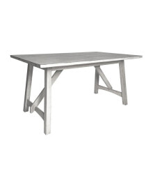 MERRICK LANE carroll Wooden Dining Table With Trestle Style Base