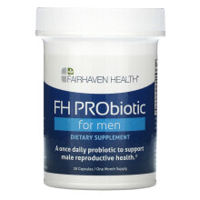 Пребиотики и пробиотики Фэрхэвэн хэлс, FH PRObiotic для мужчин, 30 капсул