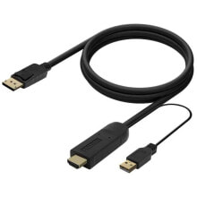 AISENS A122-0641 HDMI To DisplayPort And USB-A Converter 1.8 m