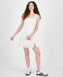 Self Esteem juniors' Lace Trim Mini Dress